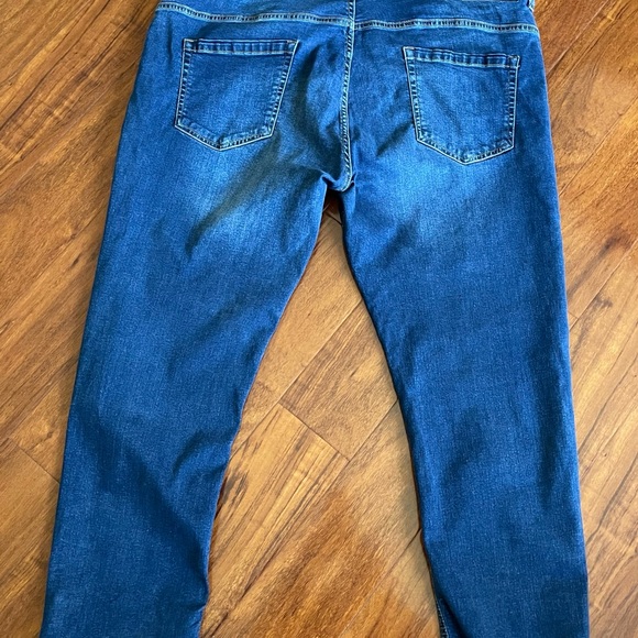 Tapered Blue Straight Leg Jeans with Classic Indigo Wash 44S - Picture 5 of 11
